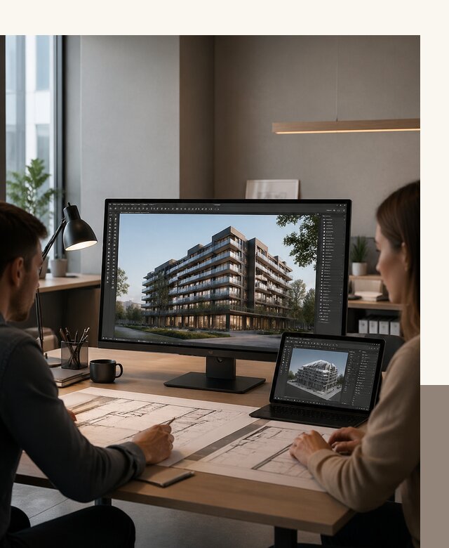 3D визуализация архитектуры и объектов строительства в Волжском